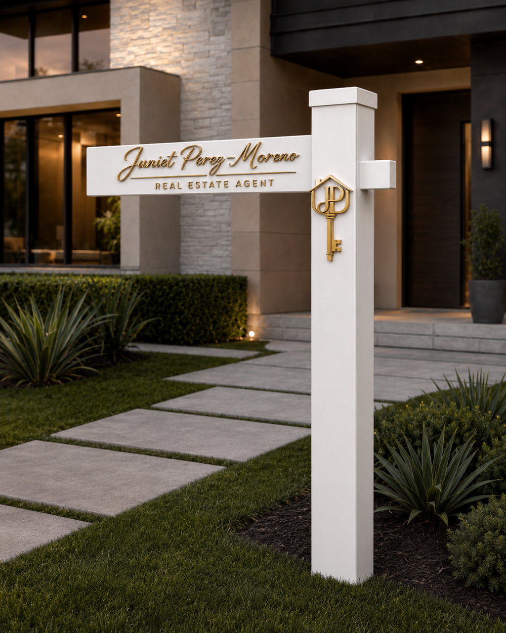 Real Estate Post - Custom 3D Printed Decor
