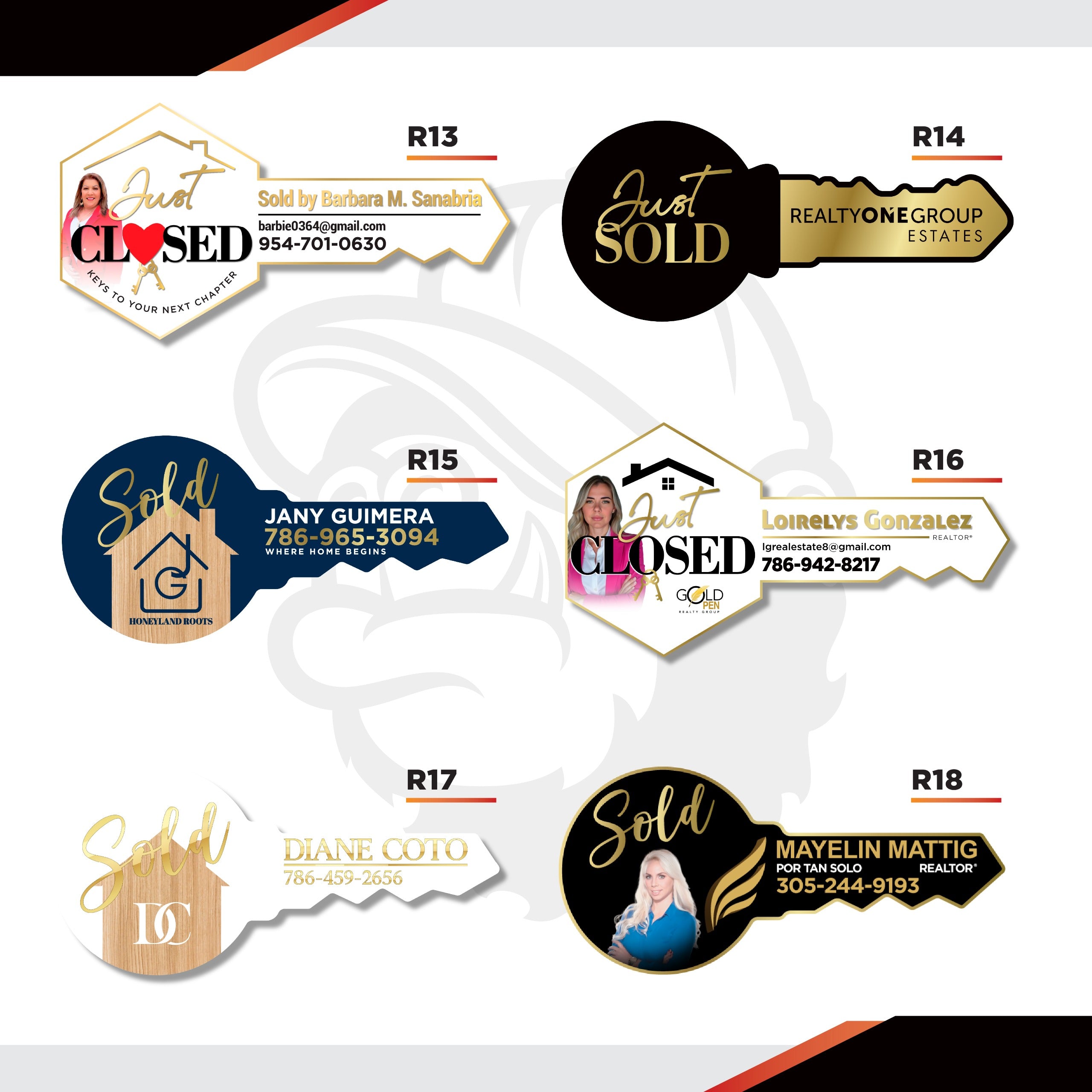 Real Estate Key Sign - Regular