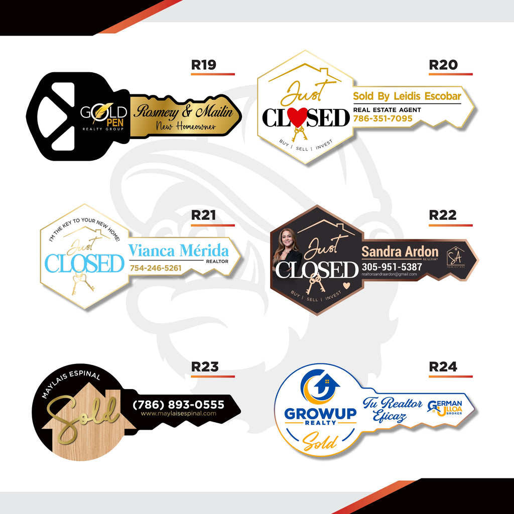 Real Estate Key Sign - Regular