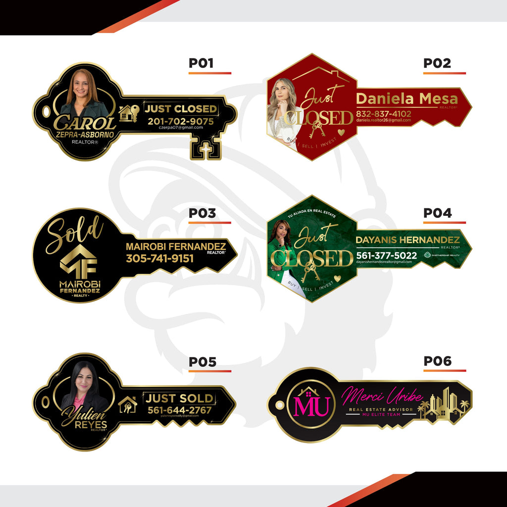 Real Estate Key Sign - Premium