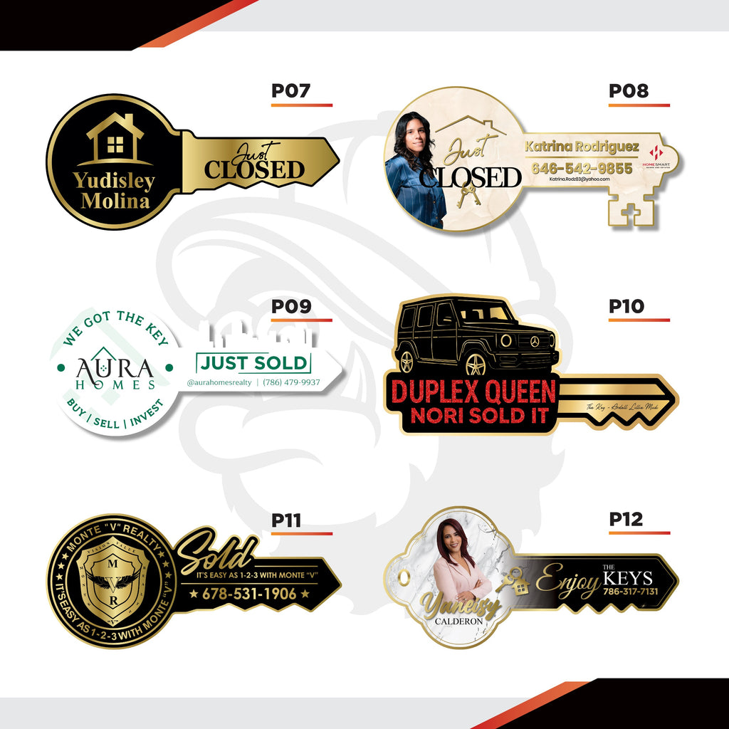Real Estate Key Sign - Premium