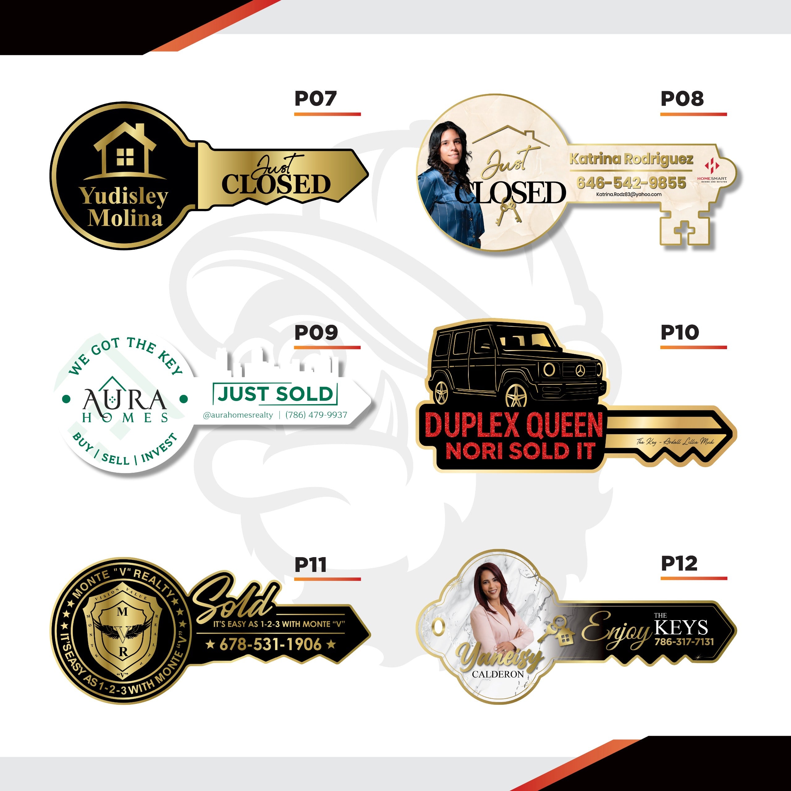 Real Estate Key Sign - Premium